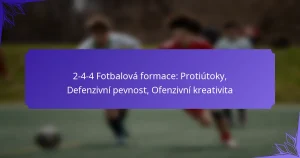 2-4-4 Fotbalová formace: Protiútoky, Defenzivní solidnost, Ofenzivní kreativita